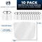 Safety Face Shields with Black Glasses Frames (Pack of 10) - Ultra Clear Protective Full Face Shields, Protect Eyes Nose Mouth - Anti-Fog PET Plastic
